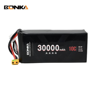 BONKA 400Wh/KG Energy Density 30000mAh 10C 6S 22.2V Semi Solid Battery
